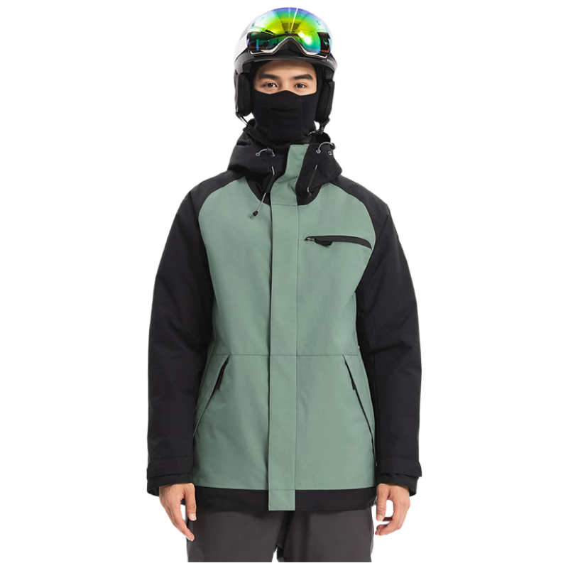 迪卡侬 男款滑雪服 防风保暖夹棉外套