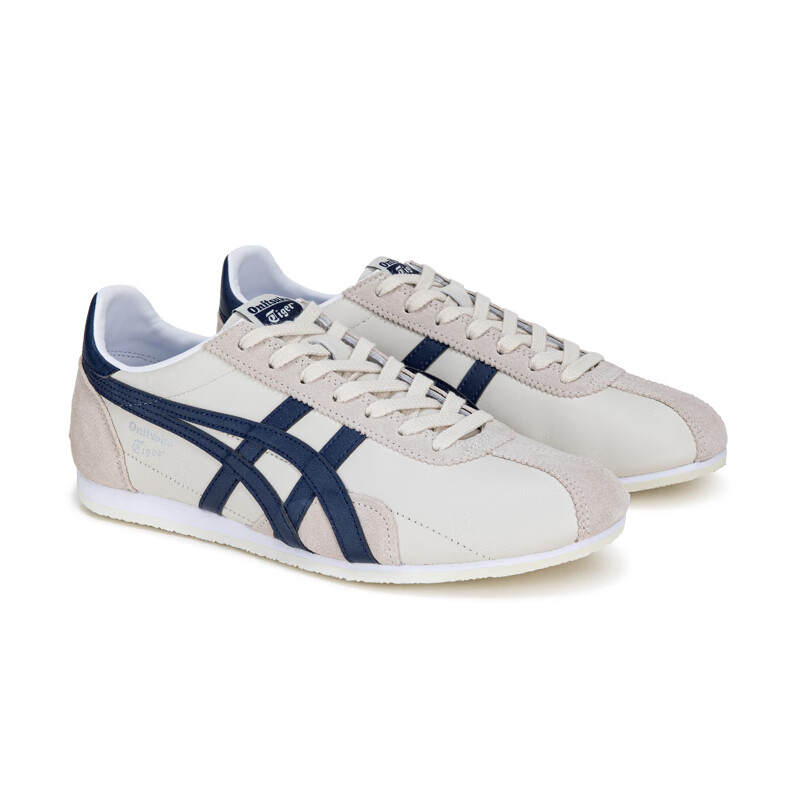 闭眼买、再降价：Onitsuka Tiger 鬼塚虎 RUNSPARK 运动休闲鞋 1183B480-203 米色/蓝色